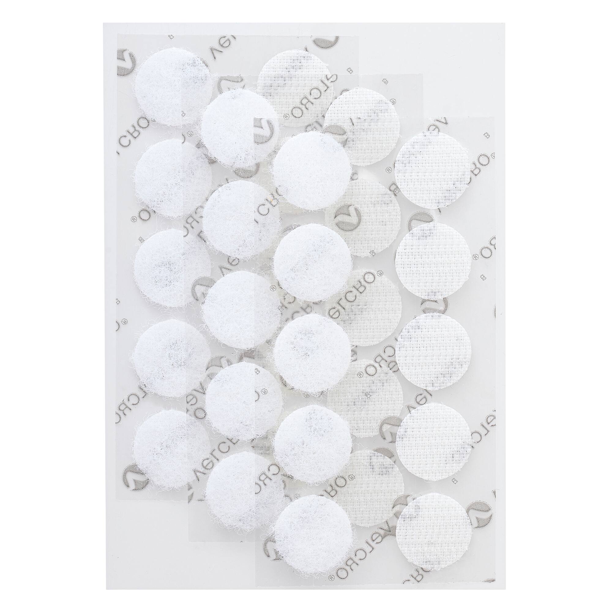 12 Packs: 15 ct. (180 total) VELCRO® Brand Sticky Back White Coins